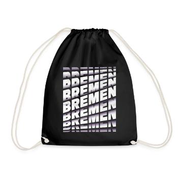 Brême Allemagne City Font Skyline Accueil - Sac de sport léger - noir - Devant