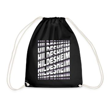 Hildesheim Allemagne City Font Skyline - Sac de sport léger - noir - Devant