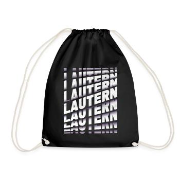 Lautern Allemagne City Font Skyline Accueil - Sac de sport léger - noir - Devant