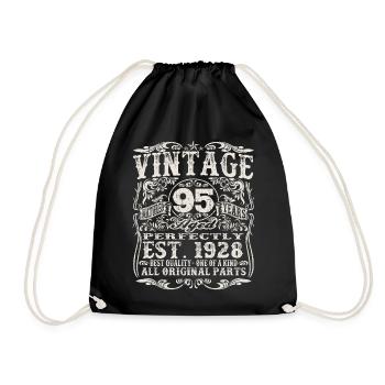 né en 1928 - 95 ans - Sac de sport léger - noir - Devant