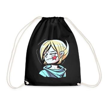 Met by Anime: Manga Anime Girl - Drawstring Bag - black - Front