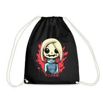 Vie d’anime : la vie d’anime - Sac de sport léger - noir - Devant