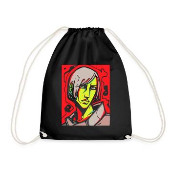 Un mec d’anime cool et beau - Sac de sport léger - noir - Devant