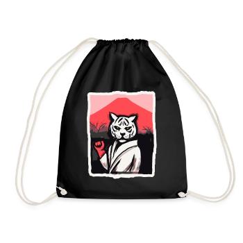 Arts martiaux : Kung Fu, Karaté, Tigre - Sac de sport léger - noir - Devant