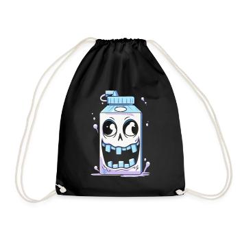 Crazy Milk - Drawstring Bag - black - Front