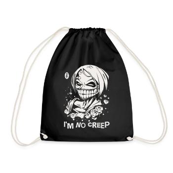 I'm Not a Creep, Anime Manga Comic - Drawstring Bag - black - Front