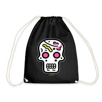 Crâne Pop Art - Sac de sport léger - noir - Devant