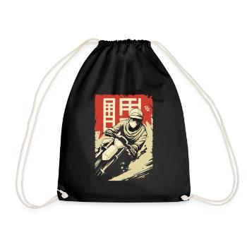 Rallye Oldschool : Motocross d’Asie - Sac de sport léger - noir - Devant