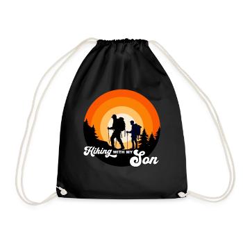 Randonner avec mon fils - wandern mit meinem Sohn - Sac de sport léger - noir - Devant