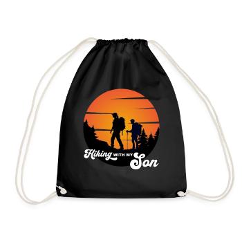 Randonner avec mon fils - wandern mit meinem Sohn - Sac de sport léger - noir - Devant
