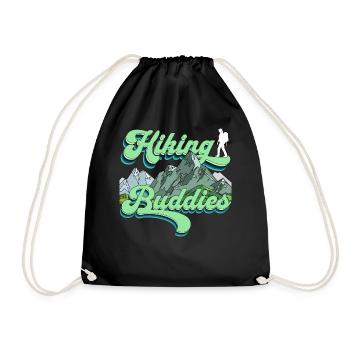 Hiking Buddies Hiking Clothing Outdoor Camping - Drawstring Bag - black - Front