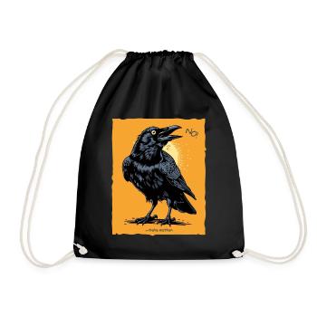 Non, dit le corbeau - Sac de sport léger - noir - Devant