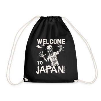Welcome to Japan, Zombie - Drawstring Bag - black - Front
