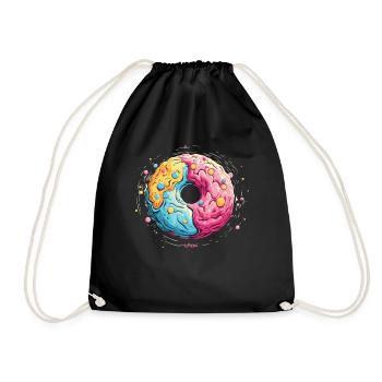 Eine Donut Galaxie - Turnbeutel - Schwarz - Vorne