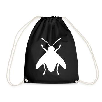 Super Cool Bow Tie - Drawstring Bag - black - Front