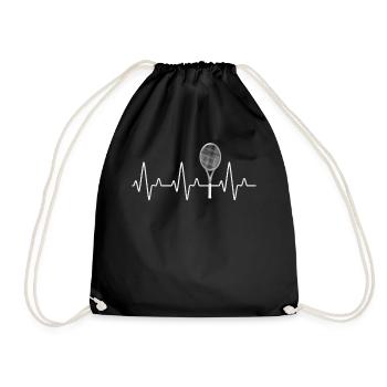 Heartbeat Tennis pour les joueurs de tennis - Sac de sport léger - noir - Devant