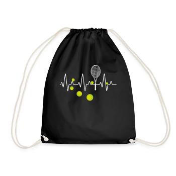 Heartbeat Tennis pour les joueurs de tennis - Sac de sport léger - noir - Devant