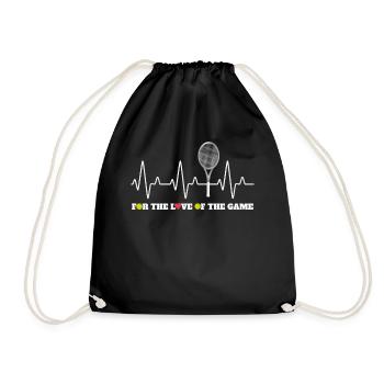 Heartbeat Tennis pour les joueurs de tennis - Sac de sport léger - noir - Devant