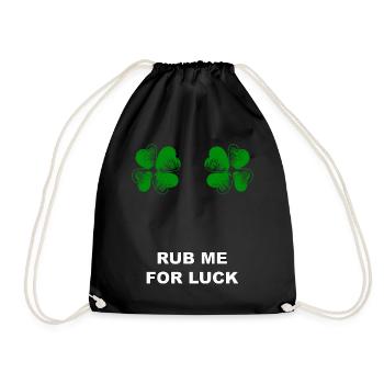 Frotte-moi pour avoir de la chance - Sac de sport léger - noir - Devant