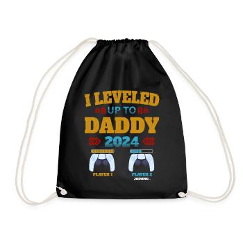 Leveled up à Daddy 2024 - Sac de sport léger - noir - Devant