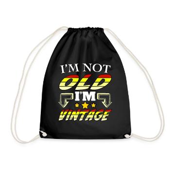 Je ne suis pas vieux, je suis vintage - Sac de sport léger - noir - Devant