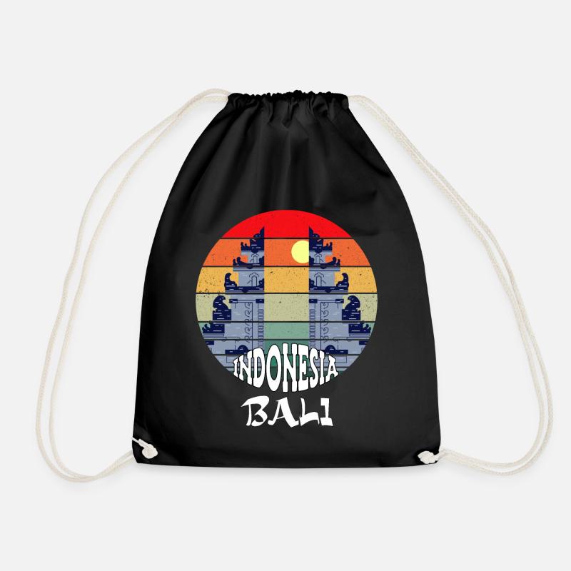 Bali - Indonesien - Turnbeutel - Schwarz