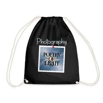 Photography is the poetry of light - Turnbeutel - Schwarz - Vorne