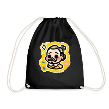 Shakespeare Chibi Kerl - Turnbeutel - Schwarz - Vorne