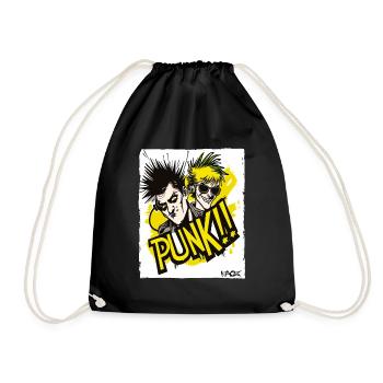 Cooles Cartoon über Punkmusik, Du Punk! - Turnbeutel - Schwarz - Vorne