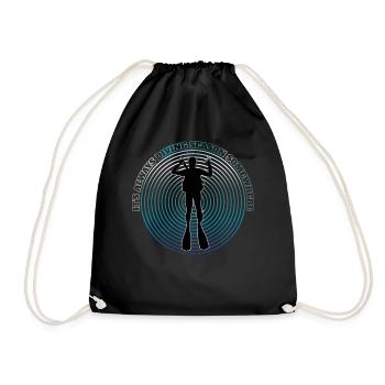 C’est toujours la saison de plongée quelque part - Sac de sport léger - noir - Devant