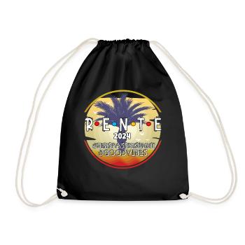 Retirement 2024 - the fun begins - Drawstring Bag - black - Front