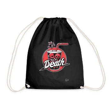 Totenköpfe und der Bubble-Boba-Tee des Todes - Turnbeutel - Schwarz - Vorne