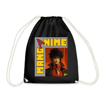 Anime manga : Le beau jeune seigneur - Sac de sport léger - noir - Devant