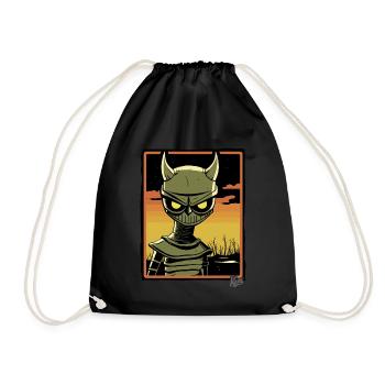 Asian Horror of the Rice Field Devil - Drawstring Bag - black - Front