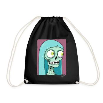 Marriage of the Skull Zombie Bride - Drawstring Bag - black - Front