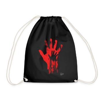Artistic Hands: Father & Child - Drawstring Bag - black - Front