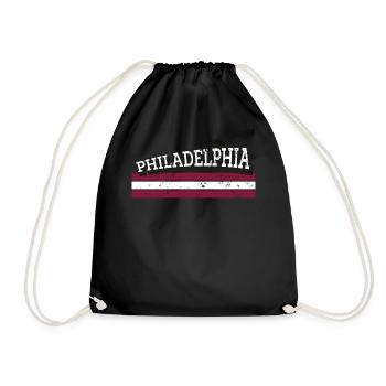 Design rétro vintage de Philadelphie - Sac de sport léger - noir - Devant