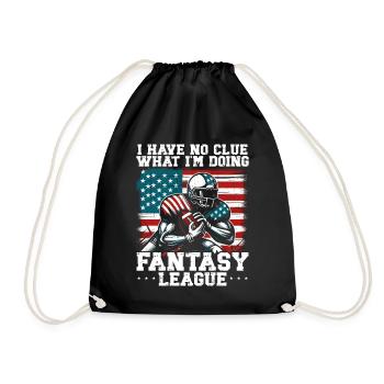 Je n’ai aucune idée de ce que je fais en fantasy league - Sac de sport léger - noir - Devant