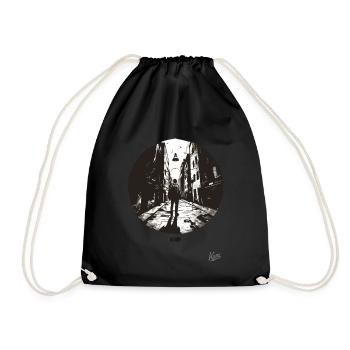 All alone - Drawstring Bag - black - Front