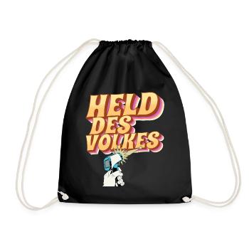 Held des Volkes - Turnbeutel - Schwarz - Vorne