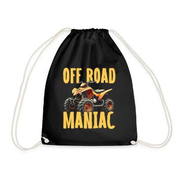 Offroad Maniac - Quad Biking Adventure Design - Drawstring Bag - black - Front