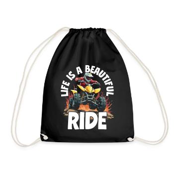 LIFE IS A BEAUTIFUL RIDE - Aventure en quad - Sac de sport léger - noir - Devant