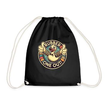 Canard en caoutchouc - pouce vers le haut pour un frottement - Sac de sport léger - noir - Devant