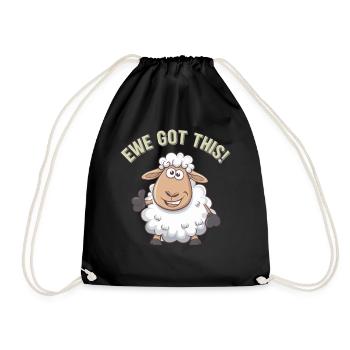 Ewe Got This - Drawstring Bag - black - Front