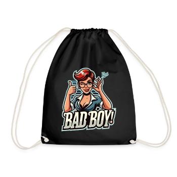 Ton professeur dit, pouce en l’air, mauvais garçon - Sac de sport léger - noir - Devant