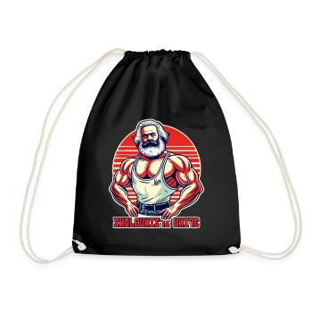 Les swoleunistes s’unissent, les bodybuilders de gym Marx - Sac de sport léger - noir - Devant