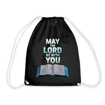 Que le Seigneur soit avec vous - Sac de sport léger - noir - Devant