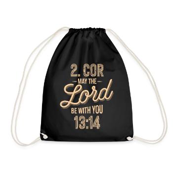 Que le Seigneur soit avec vous - Sac de sport léger - noir - Devant