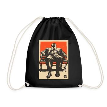 Propagande Boreout Homme sur le banc - Sac de sport léger - noir - Devant