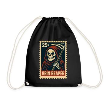 La Faucheuse souriante - Sac de sport léger - noir - Devant